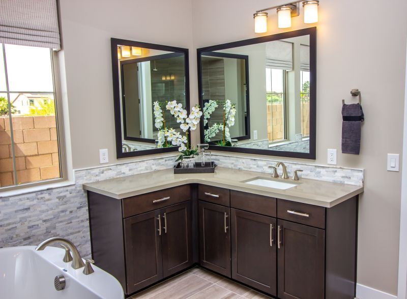 Modern Vanity with Under-Mount Lighting