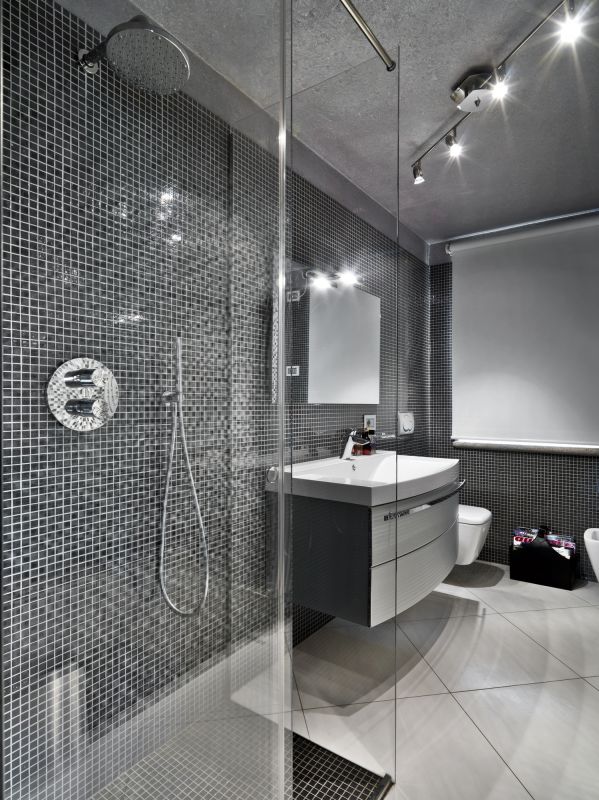 Tile-Designed Shower Space